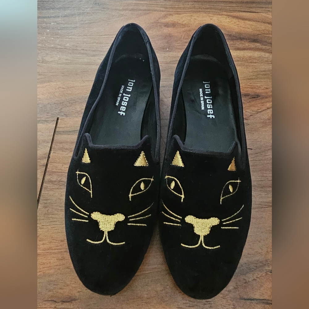 Jon Josef Cat Flats Black 8.5